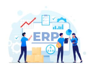 Diagrama de flujo mostrando la arquitectura de SAP S/4HANA para grandes empresas. Freepik